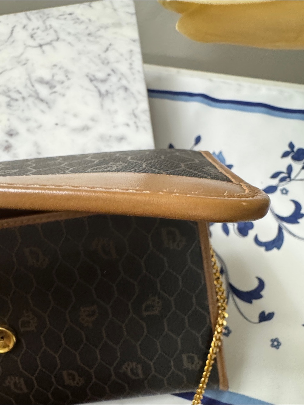 Christian Dior Vintage Honeycomb Crossbody Clutch - Picture 9 of 15
